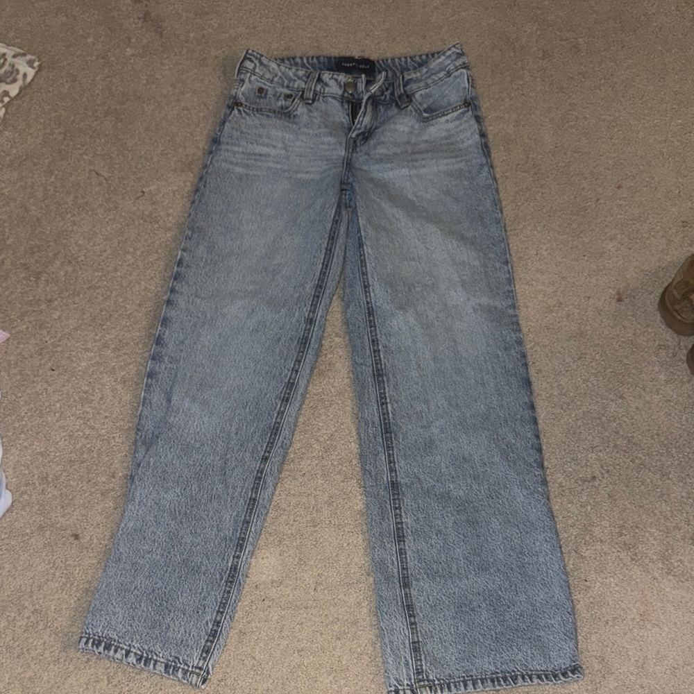 Aeropostale Cheetah Bow Pocket Jeans  (only worn once basically new)